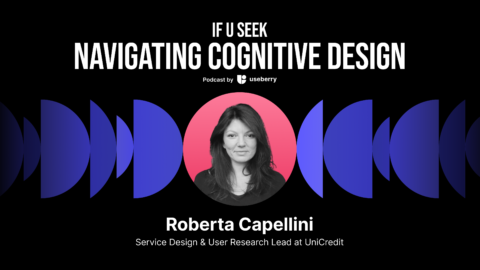 An image of the guest Roberta Capellini from this episode of If U Seek Podcast. Listed her position at Unicredit and her role as a behavioral scientist