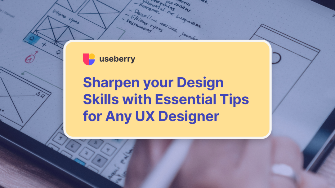 cover image shows the main points of the article which is giving tips for UX Designers with UX hacks, knowledge gathered over the years of UX design experience