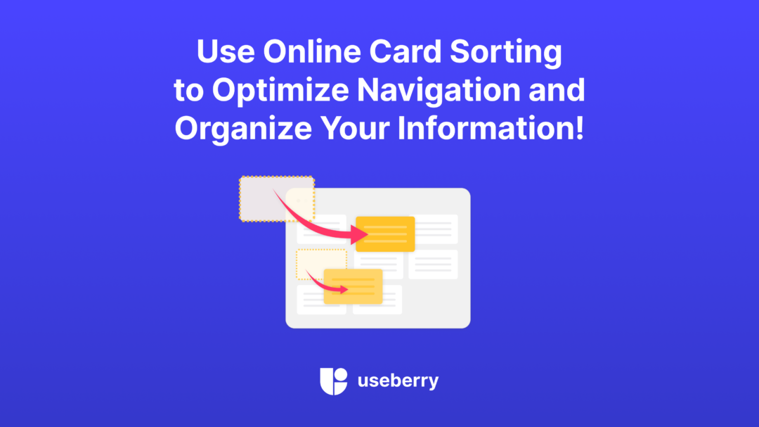 Cover represents the online card sorting with an image element of placing cards in columns.