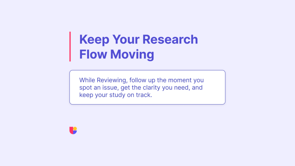 Quick recap of what we have discussed about messaging participants and why it helps with your research